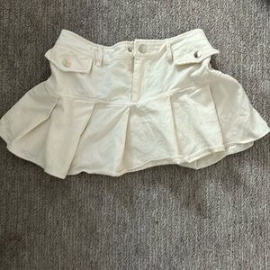 Brand new white cargo skirt